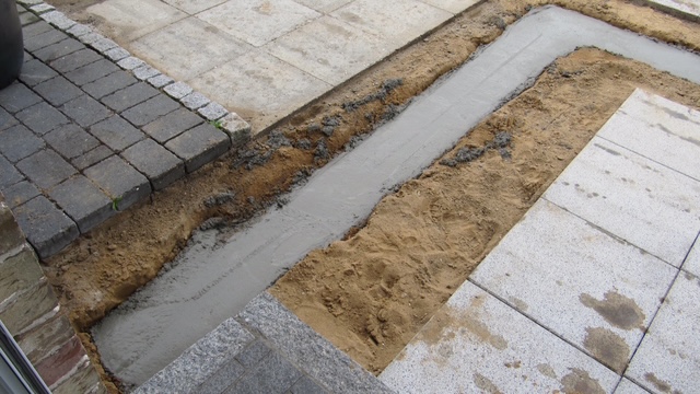 Streifenfundament für Terrassenüberdachung