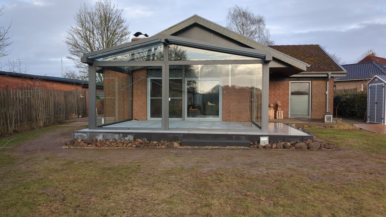 Kaltwintergarten als geschlossene Variante